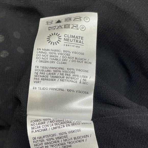 NEW REFORMATION Women’s Annelise Mini Dress in Black Polka Dot Size 6 - Picture 6 of 9